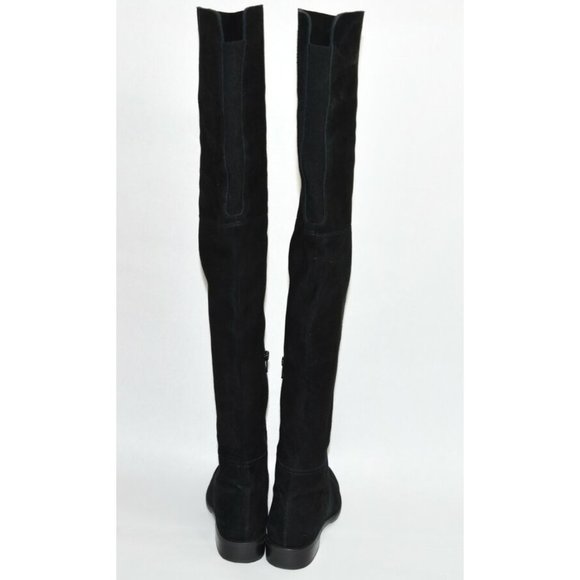 Stuart Weitzman 'Hilo' Thigh High Boot Black Suede Size 7 OTK MSRP $650 T43 - Picture 8 of 10